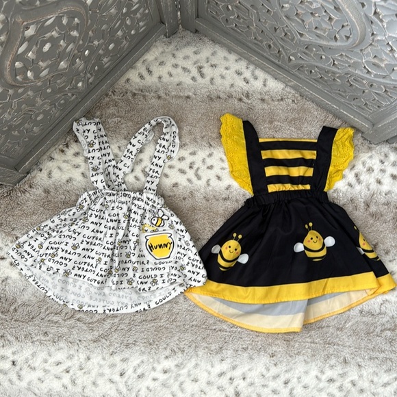 Disney Winnie the Pooh bee and honey set baby girls 3-6 months garden party - Picture 1 of 13